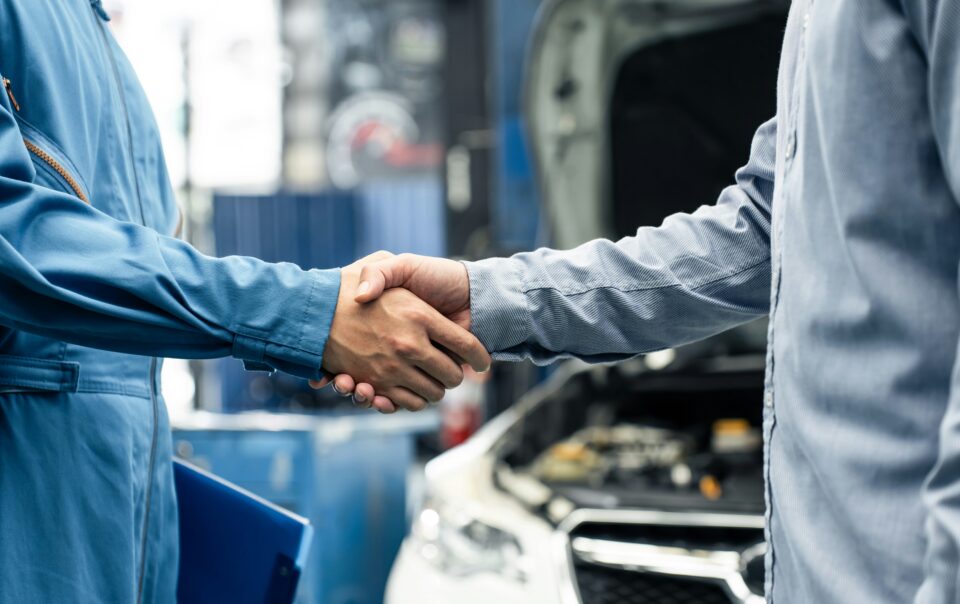 service BDC relationships customer and service shaking hands