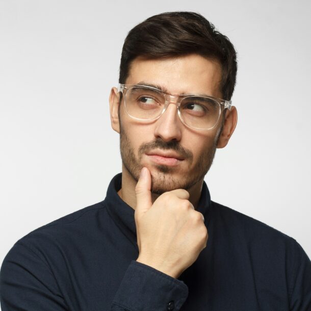 man thinking about bdc growth